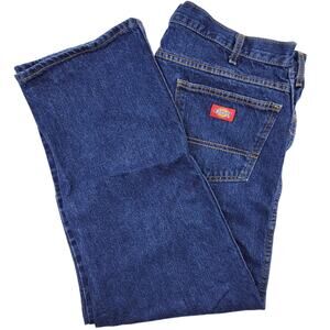 Dickies Jeans Men's 40 X 29 Straight Leg Mid Rise Medium Wash Denim 100% Cotton